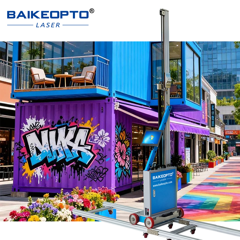 BK-K32X Industrial Professional Intelligent 3D CMYK Inkjet Wall Printer for Uneven Wall Coverage