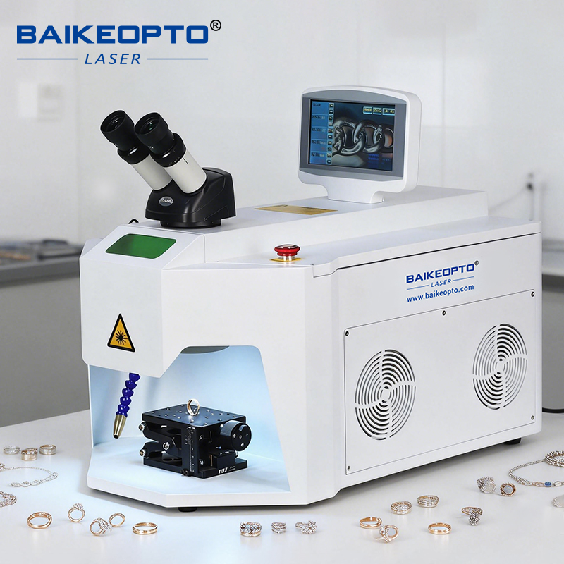 BK-JW150XQ 150W Eco-Friendly YAG Laser Welding Machine - Energy-Saving, Minimal Fume Emission for Jewelers