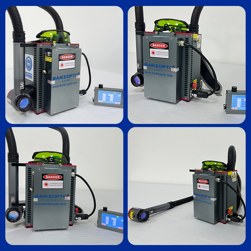 BK-FLC50SC Max 50W Backpack Pulse Laser Cleaners Lightweight Pulse Laser Cleaning Machine
