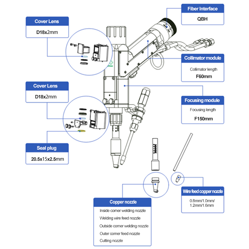 Empower BW101-GD Laser Welding Gun【FOB】