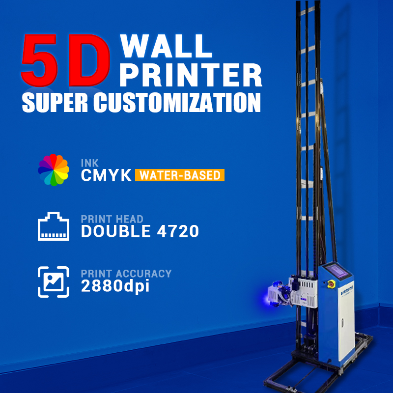 BK-UP900 Plus Vertical Wall Printer for Professional Finish Innovative Wall Printing Technology for Artists 3D Printer Machine