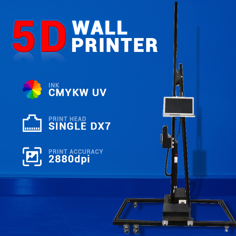 BK-UP700S Precision Wall Printing Machine for Artwork Portable Wall Painting Machine Continuous 3D Inkjet Printer