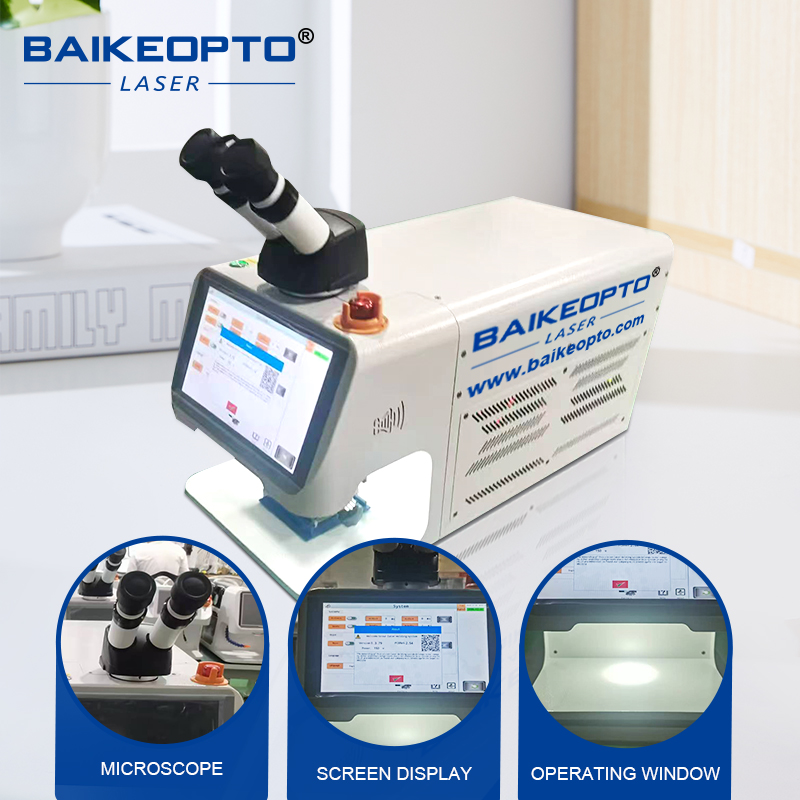 BK-JW150X MAX High Precision 150W Jewelry YAG Laser Welding Machine Price Jewelry Spot Welder for Jewelry Stores, Goldsmiths