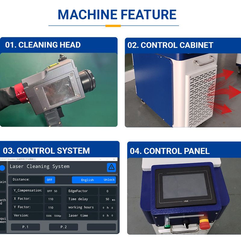 BK-FLC300S New Handheld Fiber Laser Cleaner Machine 300W for Paint Removal Welding Seam Cleaning