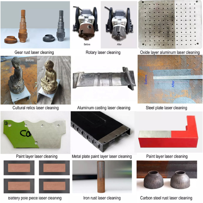 BK-HW1500D Raycus 1500W Single Axis Cleaning Head Commercial-Grade Continuous Laser Cleaning Machine