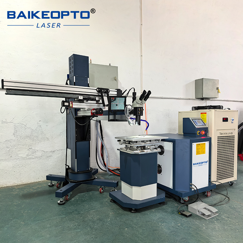  BK-WY200P Electric Lift 200W Affordable YAG Cantilever Laser Welder Machine for Stainless Steel/Aluminum