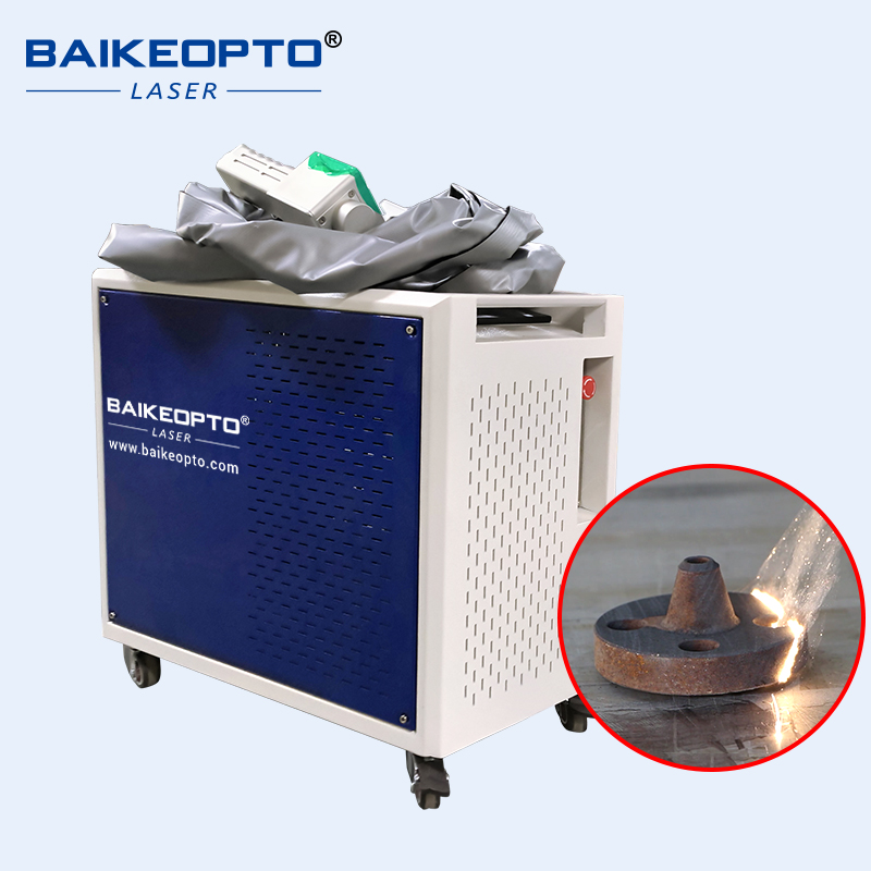 BK-FLC100XT 1.5MJ JPT 100W Cost-Effective Pulse Laser Cleaning Machine Cutting Operational Costs vs Traditional Sandblasting Methods