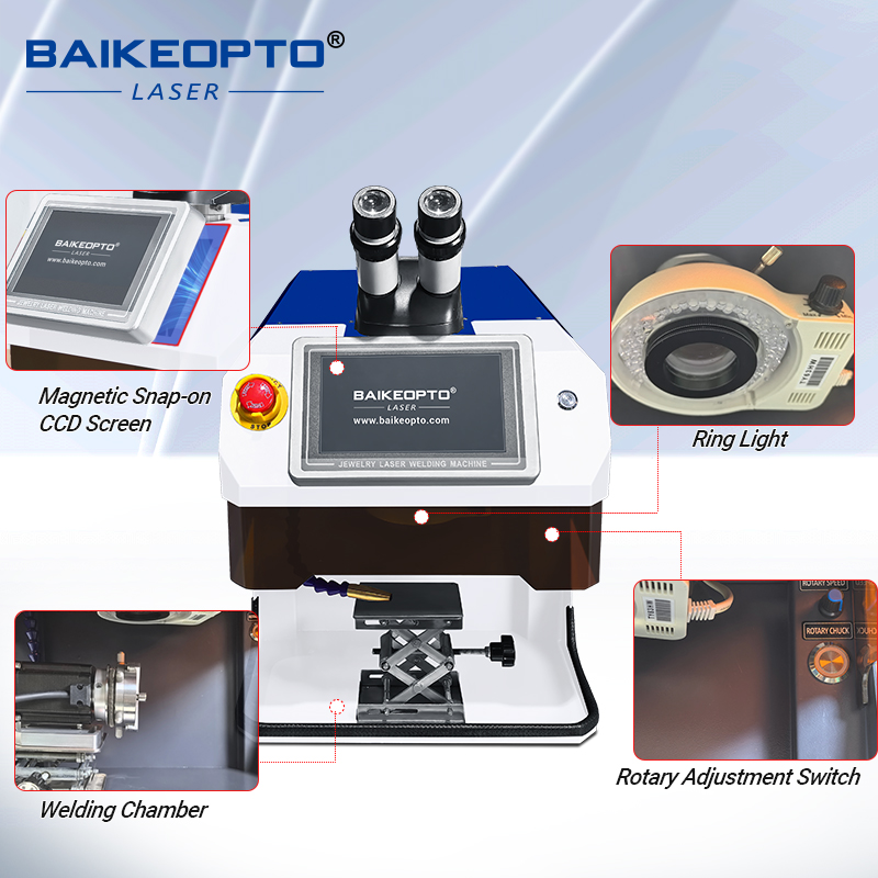 BK-JW100XT 100W High-Precision YAG Laser Jewelry Welding Machine for Intricate Settings & Delicate Repairs