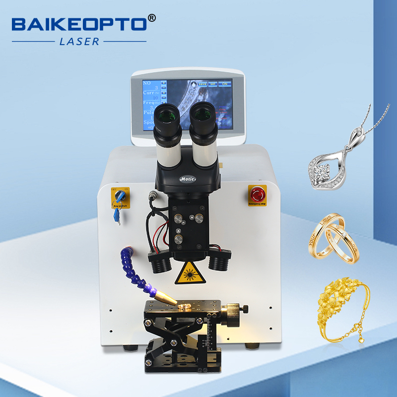 BK-JW80-X2 80W YAG Laser Welding Machine for Jewelry Repair & Gold Soldering - Precision Gem Setting Equipment