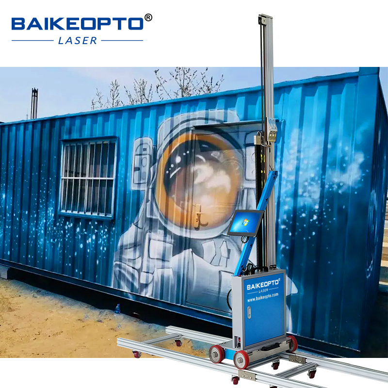BK-K64X 3cm High Throw Distance Ai UV Inkjet Wall Printer for Curved & Uneven Walls 3D Direct Printing Technology