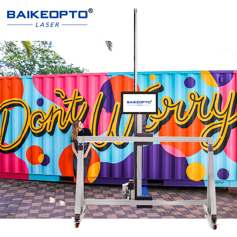 BK-T32X Ai Intelligent Multi-Surface UV Inkjet Wall Printer Prints on Concrete, Brick, Glass & Rough Textured Walls