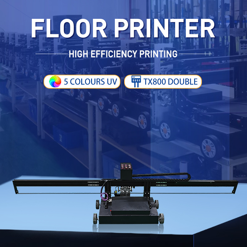 BK-GP200 Horizontal Ground Painting Machine CMYKW UV Ink Industrial 3D Inkjet Floor Printer Machine