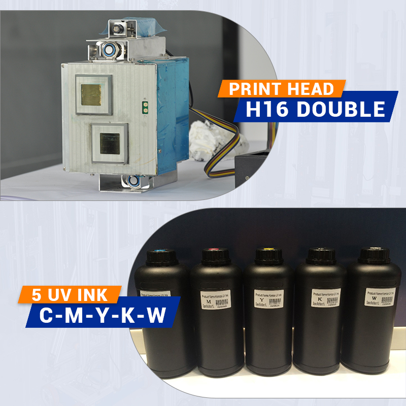 BK-UV64T AI Intelligent Inkjet Wall and Floor Art Printer CMYKW UV Ink Portable Wall and Floor 3D Printer Industrial