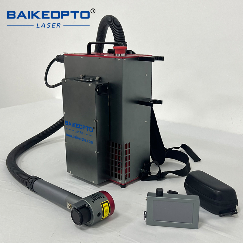 BK-FLC200SC JPT 200W Backpack Pulse Laser Cleaners Portable Pulsed Laser Cleaning Devices