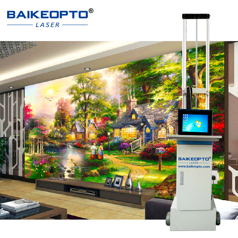 BK-UP200N Pro Factory Price Indoor Outdoor 3D Printing UV Inkjet Wallpaper Wall Printer Automatic Wall Painting Machine