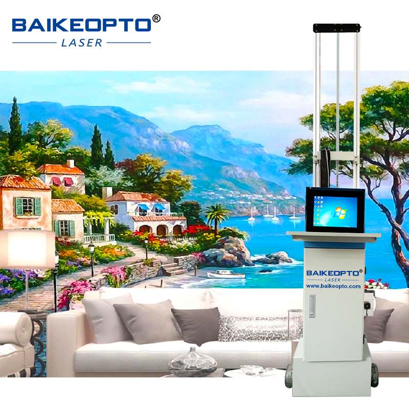 BK-UP200N Pro Factory Price Indoor Outdoor 3D Printing UV Inkjet Wallpaper Wall Printer Automatic Wall Painting Machine