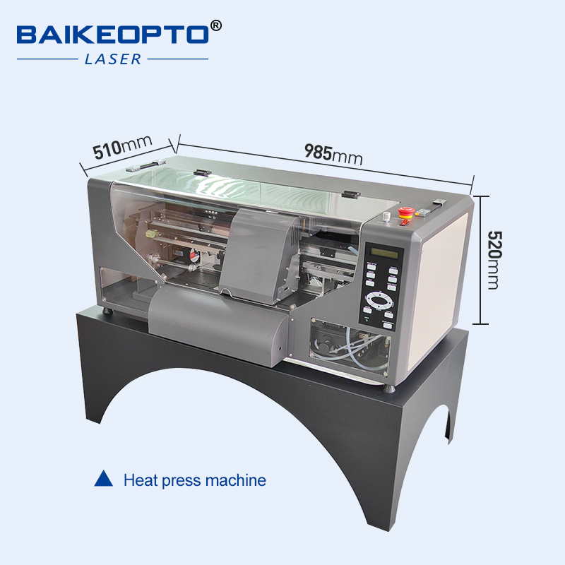 BK-XP600T Easy to Operate 30cm Dual XP600 Print Head CMYK+W UV DTF Inkjet Printer for T-shirt Clothes