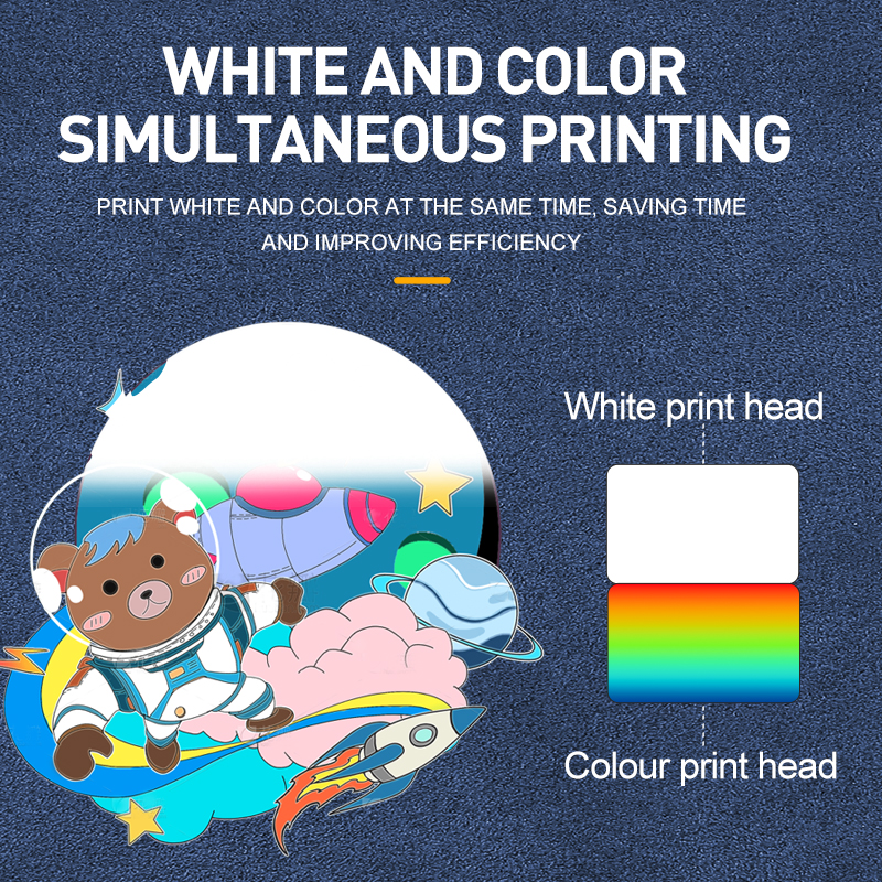 BK-I3200X High productivity 45*50CM Single Station Dual Original i3200 Print Head UV Fabrics DTG Digital Direct Inkjet Printer Machine for T-shirt Clothes