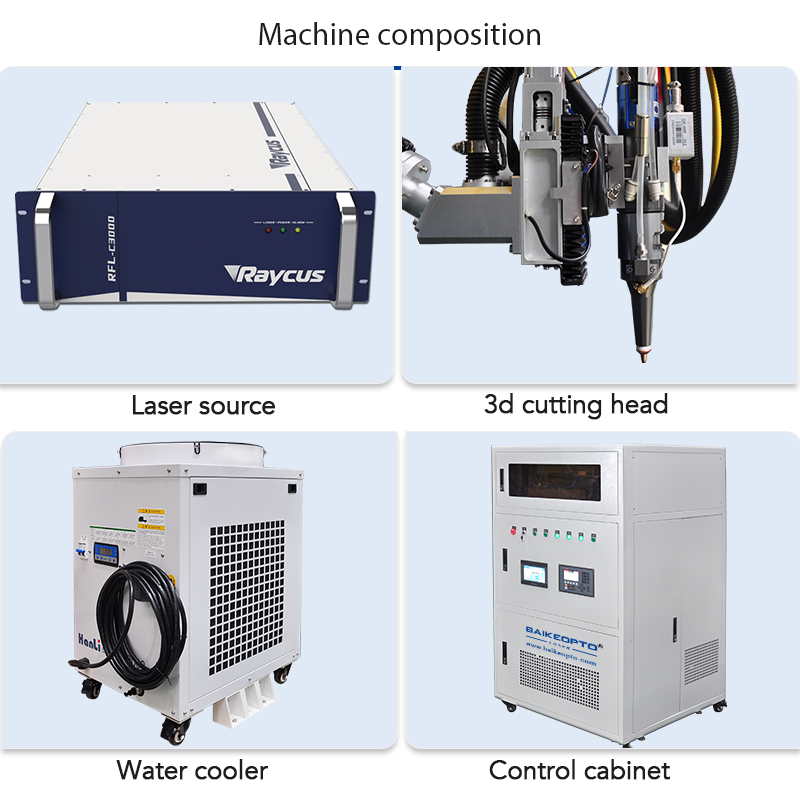 1500W Automated 3D Laser Cutting Yaskawa Robot Arm Machine Flexible for Complex Geometries 