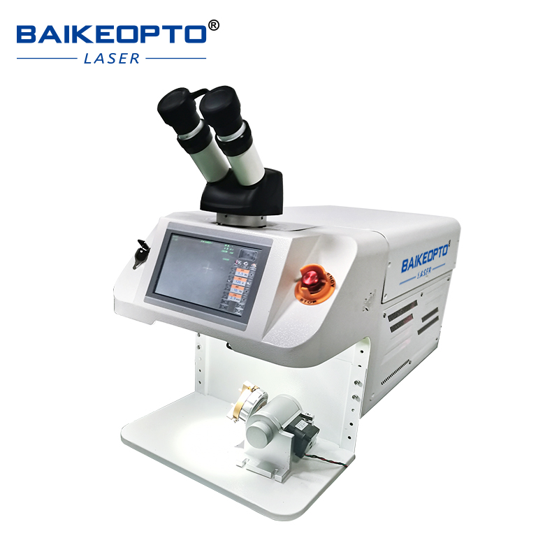 High Efficient YAG Laser Jewelry Spot Welder Machine with Rotation Axis for Platinum/Titanium/Precious Metals