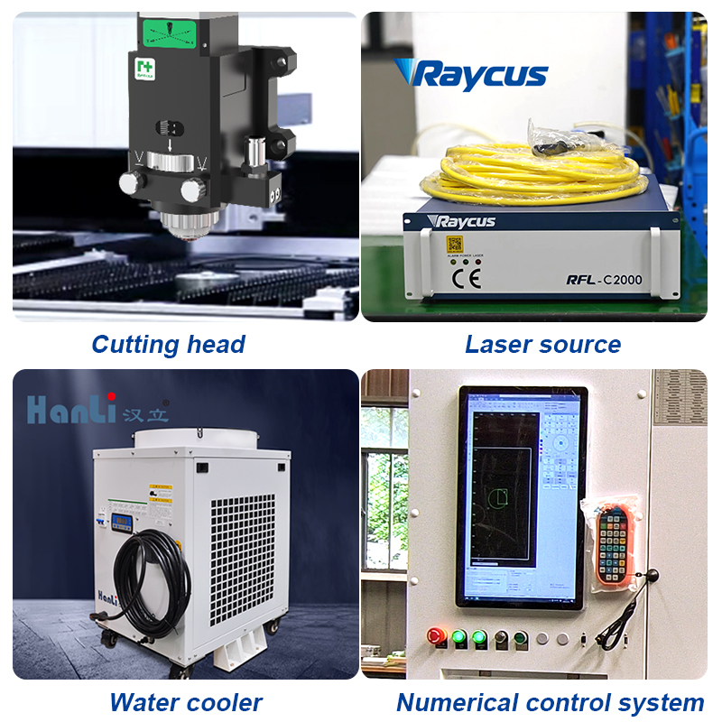 BK-8080L-150XQ 150W Multi-Functional Precision QCW Laser Cutting Machine 800*800mm Work Table for Metal/Stainless Steel/Copper Cnc Laser Cutting Machine