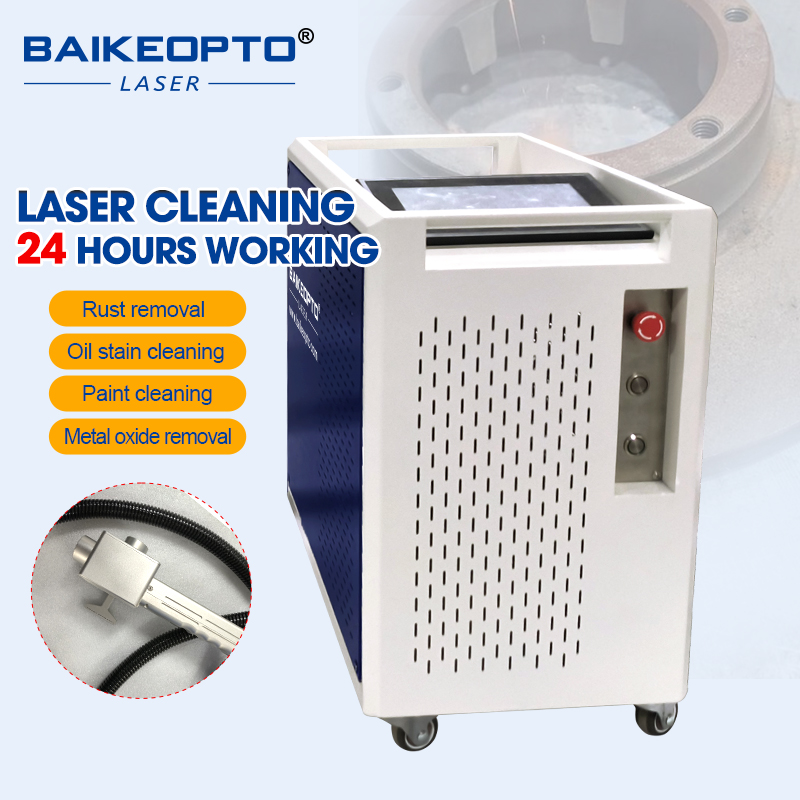 BK-FLC100XT 1.5MJ JPT 100W Cost-Effective Pulse Laser Cleaning Machine Cutting Operational Costs vs Traditional Sandblasting Methods