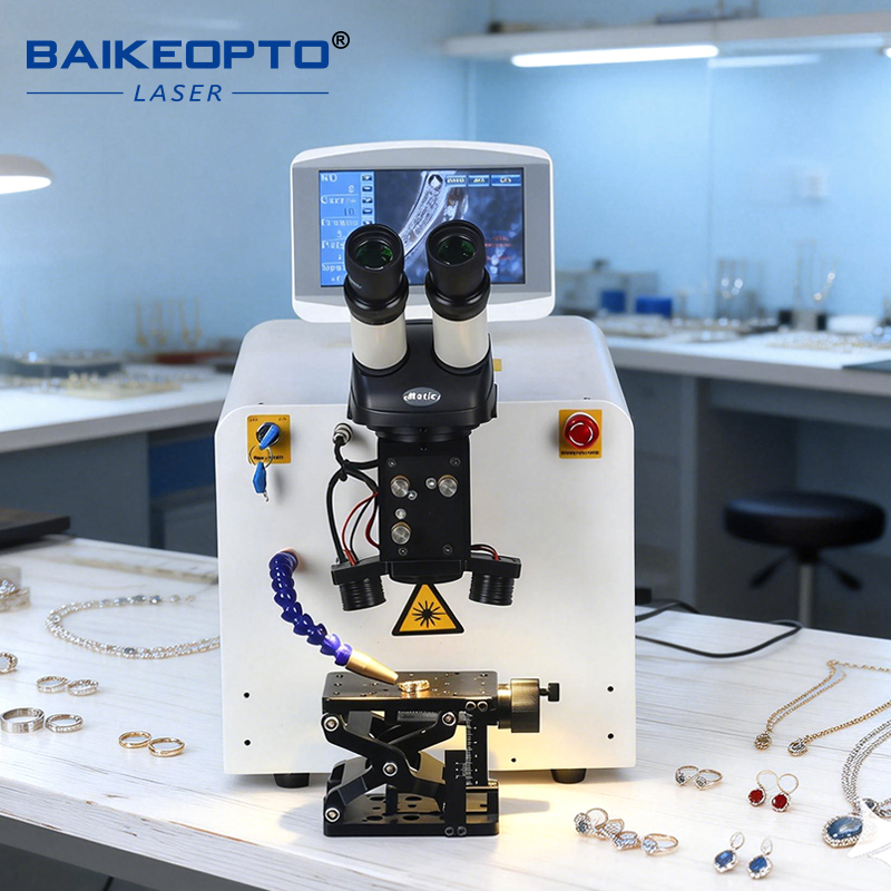 BK-JW80-X2 80W YAG Laser Welding Machine for Jewelry Repair & Gold Soldering - Precision Gem Setting Equipment