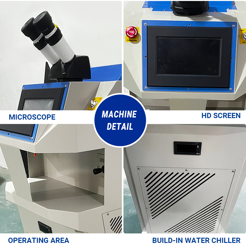 BK-JW200X Pro 200W Pofessional YAG Spot Laser Welder Silver Gold Soldering Dental Repairing Jewelry Welding Machine