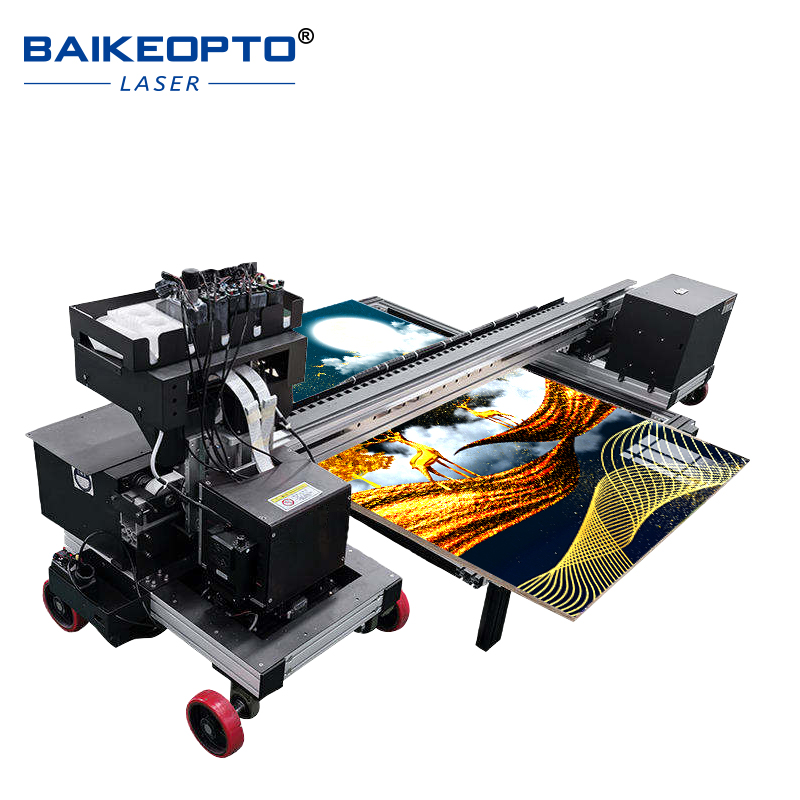 BK-D200WX-6Plus DIY OEM UV Inkjet Flatbed & Floor Printer with Custom Logo & Size for  Supermarket Aisles & Warehouse Floor Advertising