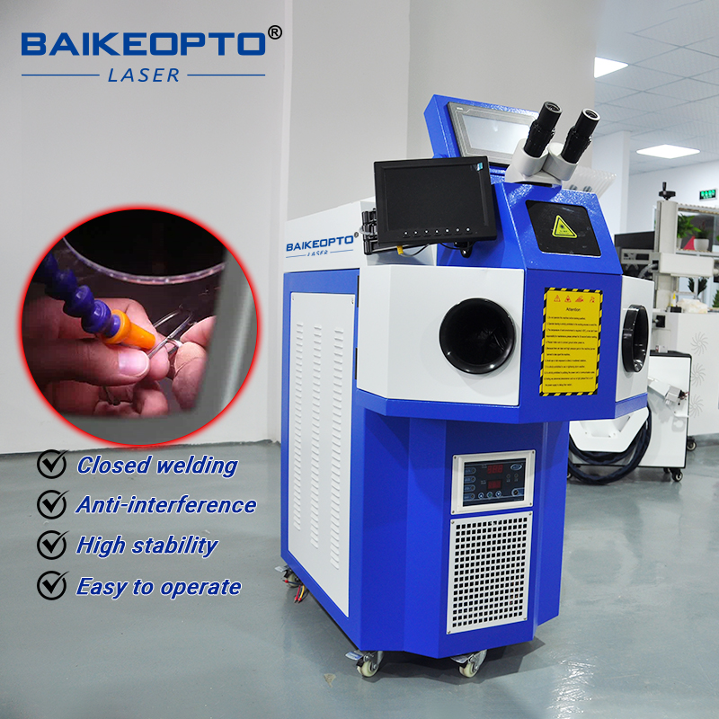 BK-YJW200H Pro 200W Industrial-Grade YAG Laser Jewelry Spot Welder Machine for Fine Jewelry & Complex Designs
