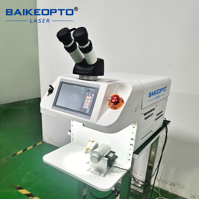 High Efficient YAG Laser Jewelry Spot Welder Machine with Rotation Axis for Platinum/Titanium/Precious Metals
