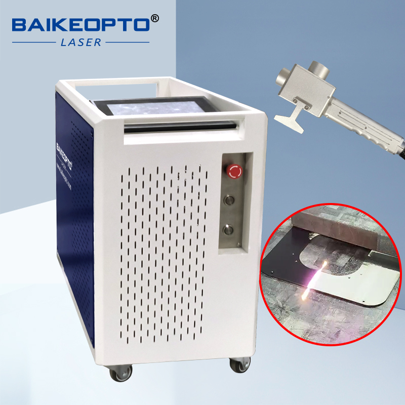 BK-FLC100XT 1.5MJ JPT 100W Cost-Effective Pulse Laser Cleaning Machine Cutting Operational Costs vs Traditional Sandblasting Methods