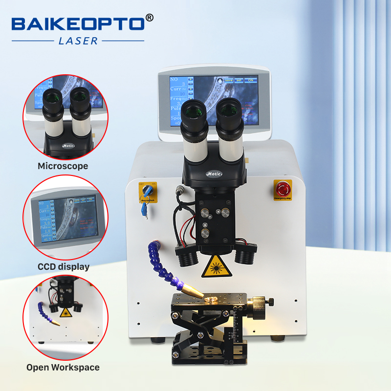 BK-JW80-X2 80W YAG Laser Welding Machine for Jewelry Repair & Gold Soldering - Precision Gem Setting Equipment