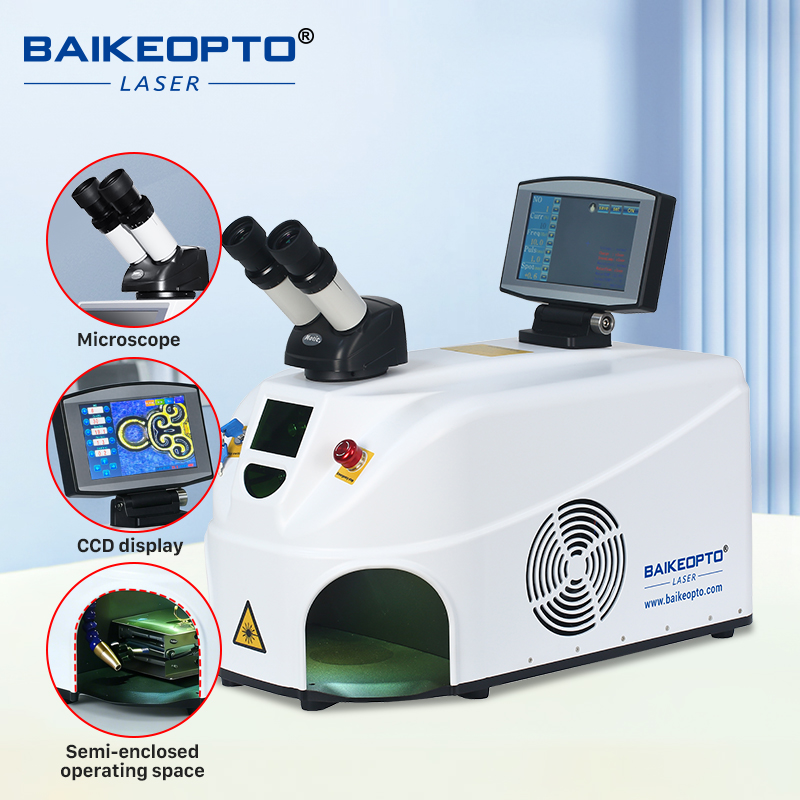 BK-JW100-X1 100W Portable YAG Laser Welding Machine - Jewelry Repair Tool for Gold, Silver, and Platinum