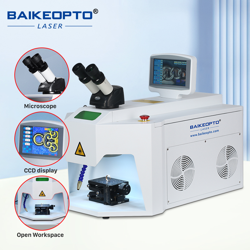 BK-JW150XQ 150W Eco-Friendly YAG Laser Welding Machine - Energy-Saving, Minimal Fume Emission for Jewelers