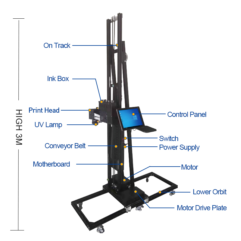 BK-UP600S Easy-to-Use Wall Printing Machine for DIY Projects Innovative Wall Printing Technology 3D Printer