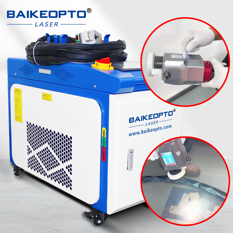 BK-FLC1500D/FLC2000D Raycus 1500W 2000W Industrial Continuous Laser Cleaning Machine