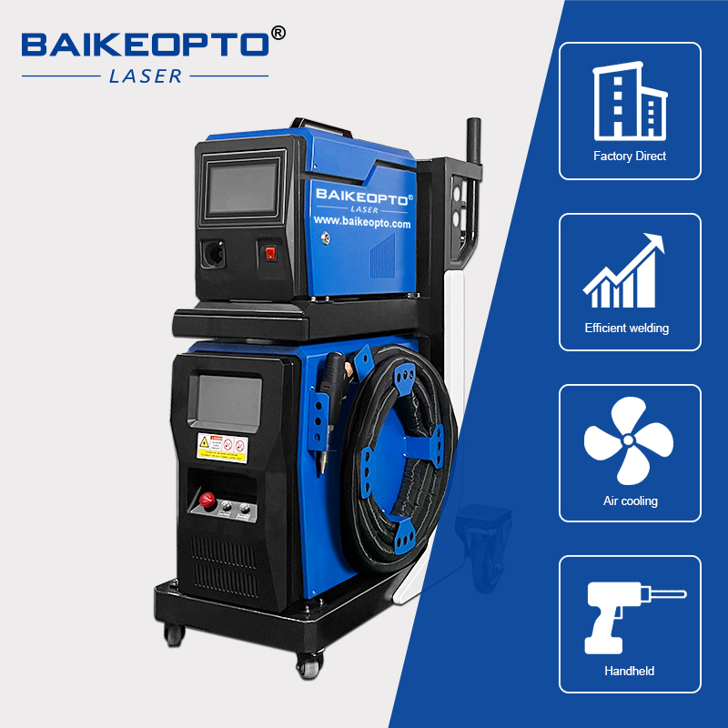 BK-FHW1200 3 in 1 Air Cooling 1200W Portable Handheld Fiber Laser Welding Cutting Cleaning Devices Laser Welder Cutter Cleaner Machine With Wire Feeder