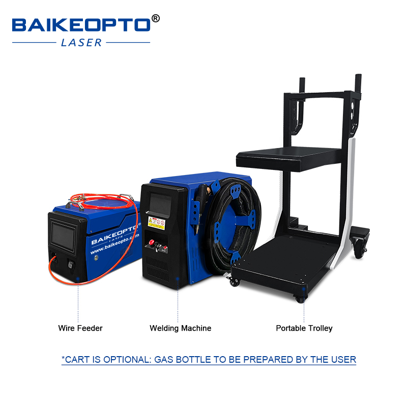 BK-FHW1200 3 in 1 Air Cooling 1200W Portable Handheld Fiber Laser Welding Cutting Cleaning Devices Laser Welder Cutter Cleaner Machine With Wire Feeder