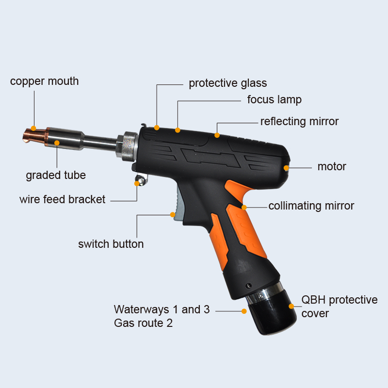 BK-WF800S 3 in 1 Air Cooling 800W Pulse Laser Welding Cutting Cleaning Devices Laser Welder Cutter Cleaner Machine With Wire Feeder