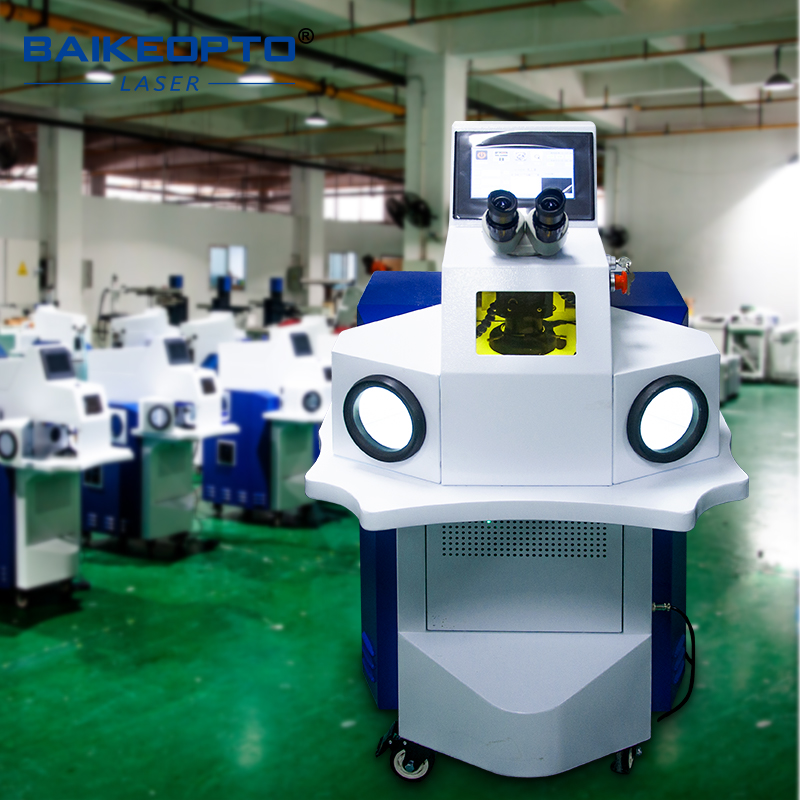 BK-YJW200D 200W High-Efficiency Standing YAG Laser Jewellery Welder Machine for Gold and Silver Repair