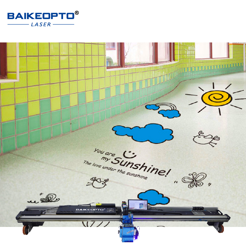 BK-GW128F Portable Floor Painting Machine Industrial Print Nozzle Ground Art Spraying Machine 3D AI Inkjet Printer