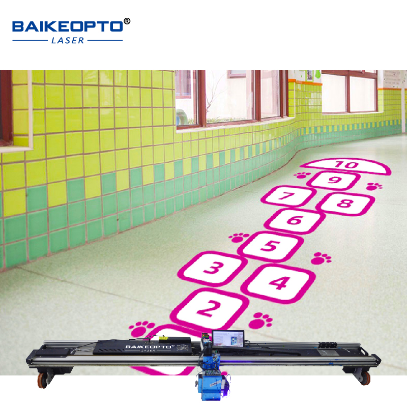 BK-UV64F AI Intelligent Inkjet Floor Printing Machine CMYKW UV Ink Automatic Ground Image 3D Printer