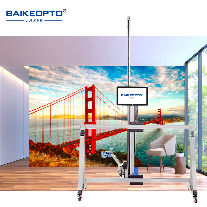 BK-GW128T AI Intelligent Inkjet Wall and Floor Printer Automatic image Painting Wall and Floor Art 3D Printer