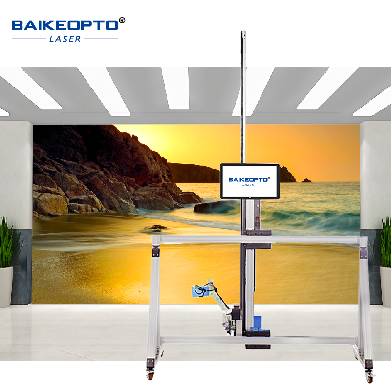 BK-UV32A AI Intelligent Inkjet Wall and Floor Printer With Mechanical Arm UV Ink Automatic Painting 3D Printer
