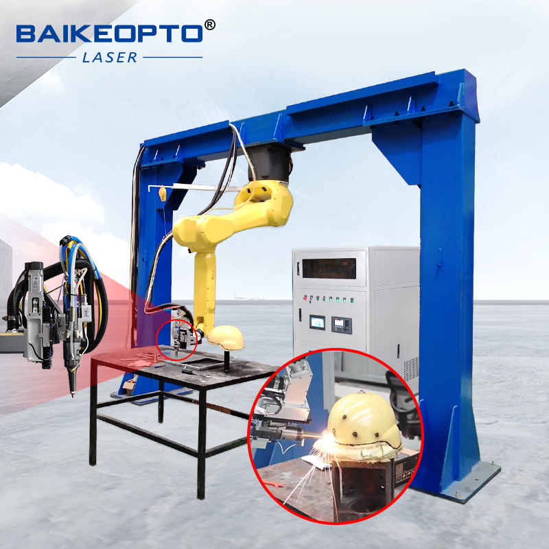 1500W Automated 3D Fanuc 20ib Robotic Arm Laser Cutting Machine for Helmet