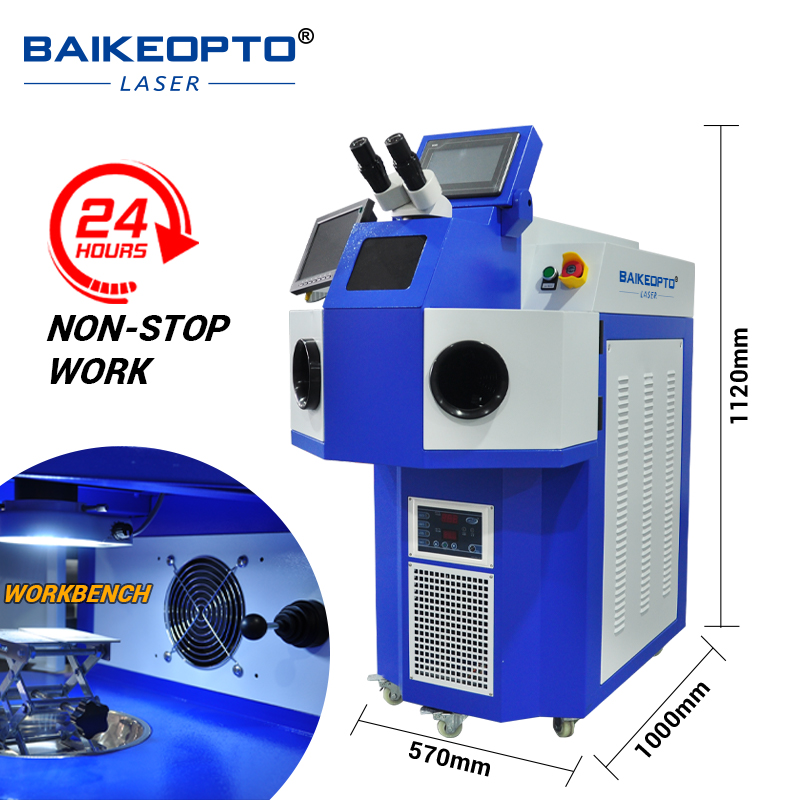 BK-YJW200C 200W Heavy-Duty Standing Jewellery Welder Machine for Gold & Silver