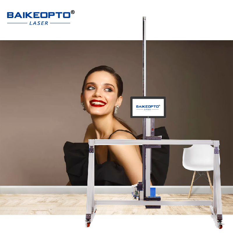 BK-UV256T AI Intelligent Portable Wall and Floor Printer CMYKW UV Ink Automatic Wide image Painting Device