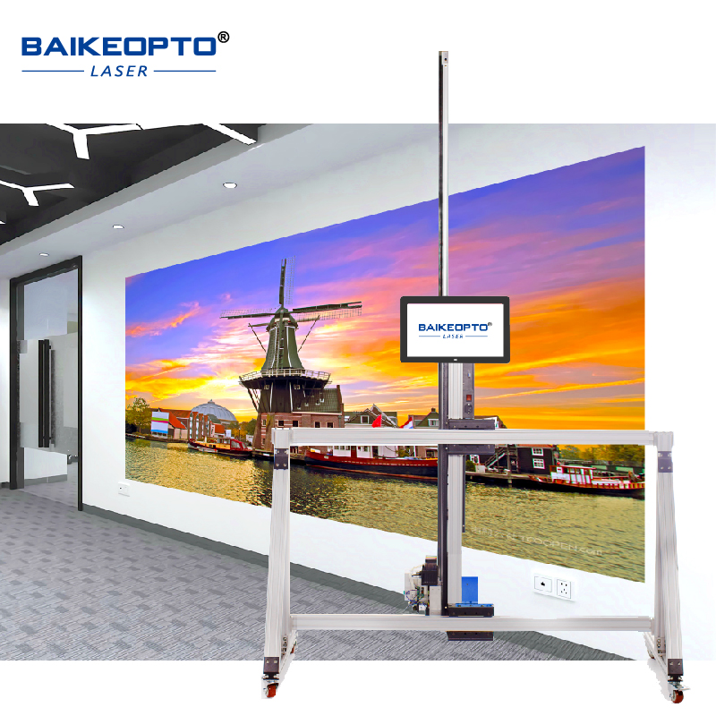 BK-UV128T AI Intelligent Inkjet Wall and Floor Printer for Various Surfaces CMYKW UV Ink Wholesale 3D Printer