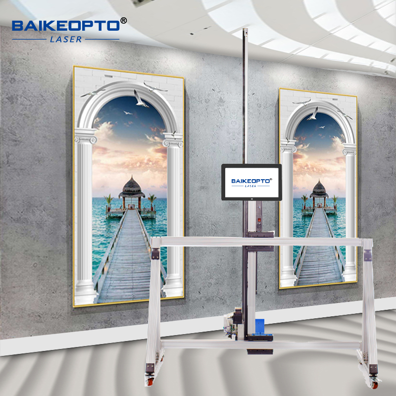 BK-GW32T AI Intelligent 2 in 1 Wall and Floor Printer Speedy Wall and Ground Art Printer 3D Inkjet Printing Machine